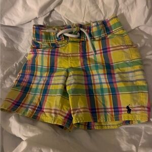 Polo by Ralph Lauren Kids Plaid Shorts - Yellow, Blue, Pink